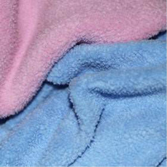 Bomuldsfleece Stof (Sherpa) Surprise Box 10 x 1 Meter - (Udsalg Stof)