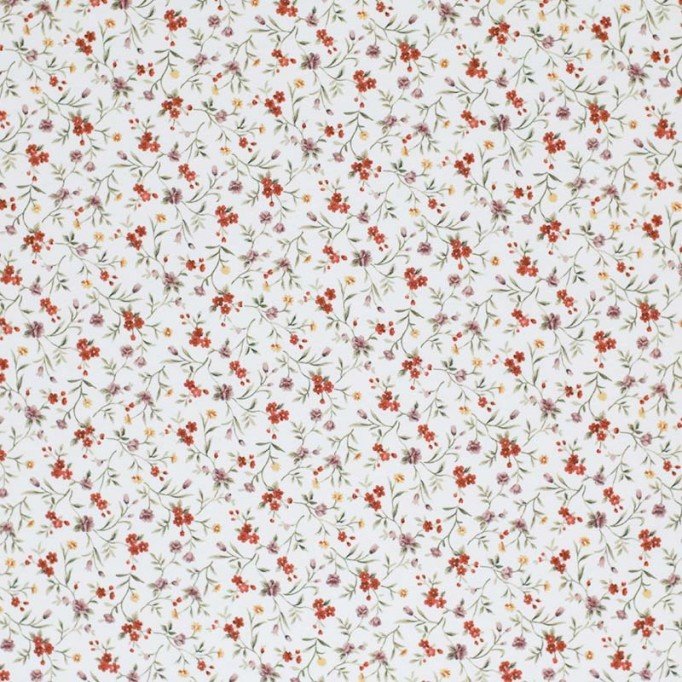 Cotton Poplin Digital Print - Romantic Flower - (Cotton Poplin Printed)