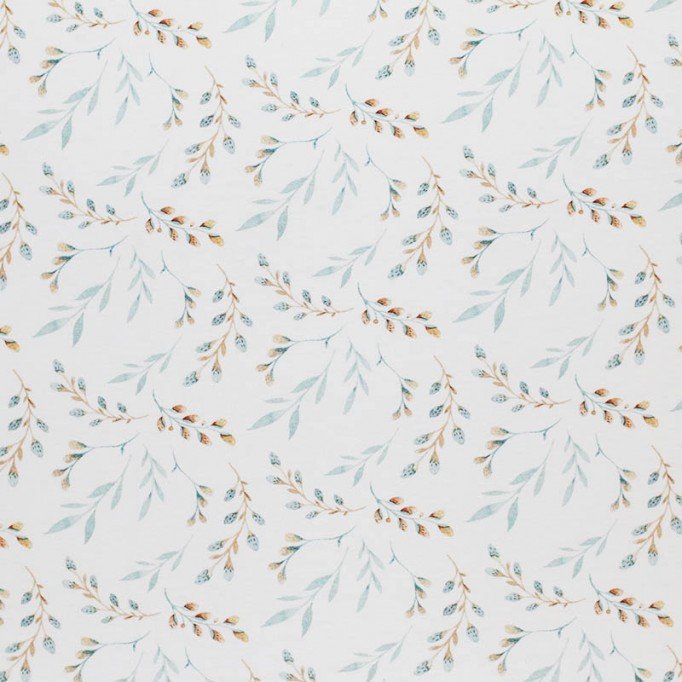 Jersey Cotton Fabric Digital Print - Willow Branch - (Jersey Cotton Fabric Digital Print)