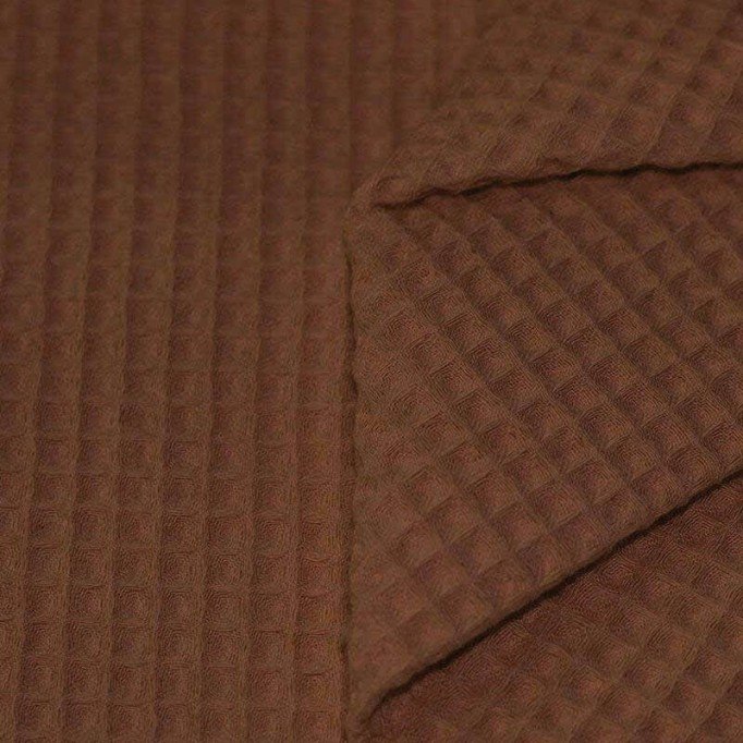 Waffle Pique Fabric Light Brown - (Waffle Pique Fabrics)