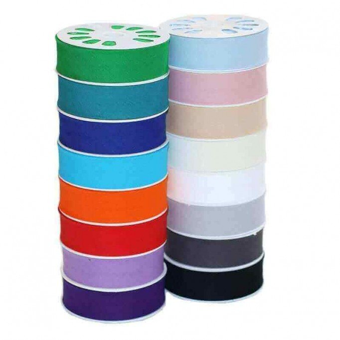 Cotton Bias Binding 30mm Package 16 Colors x 20 Meter - (Bias Binding (Haberdashery))