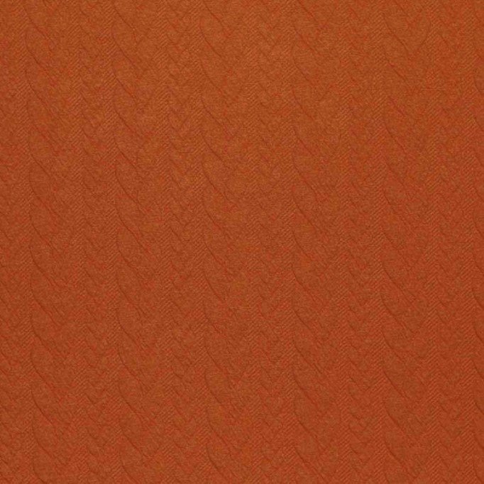 Cable Knit Jacquard Fabric Cognac - (Fashion Fabrics)