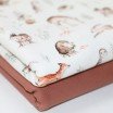 Jersey Cotton Fabric Digital Print - Woodland Animals - (Jersey Cotton Fabric Digital Print)