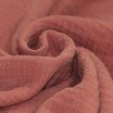 Double Gauze Fabric Clay Pink - (Deco Fabrics)