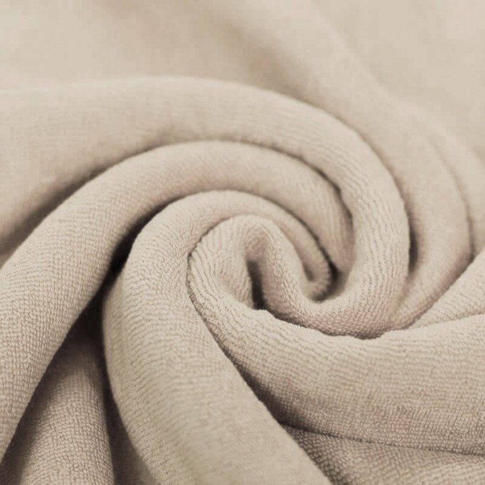 Stretch Toweling Fabric Licht Beige - (Stretch Toweling Fabric)