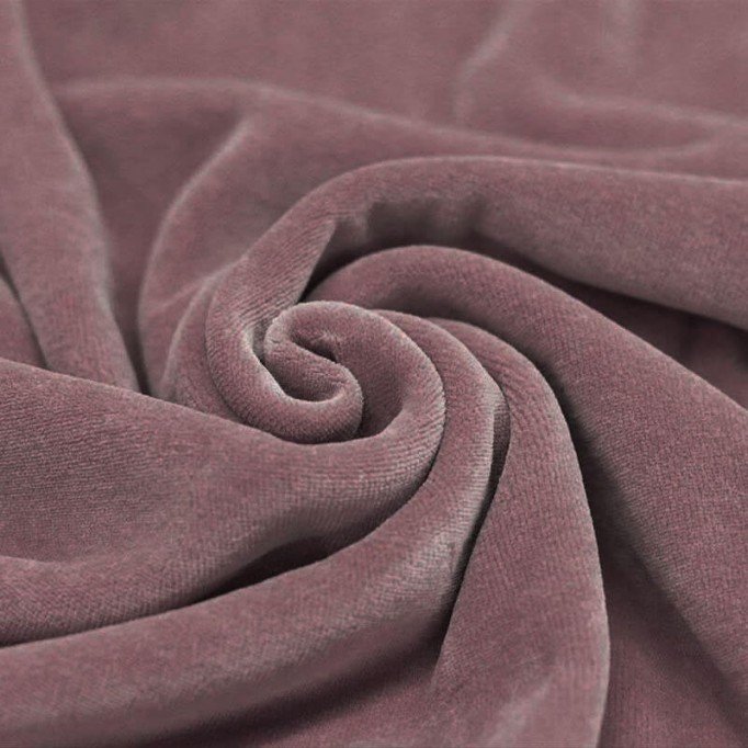 Nicky Velour Fabric Old Mauve - (Nicky Velour Fabric)