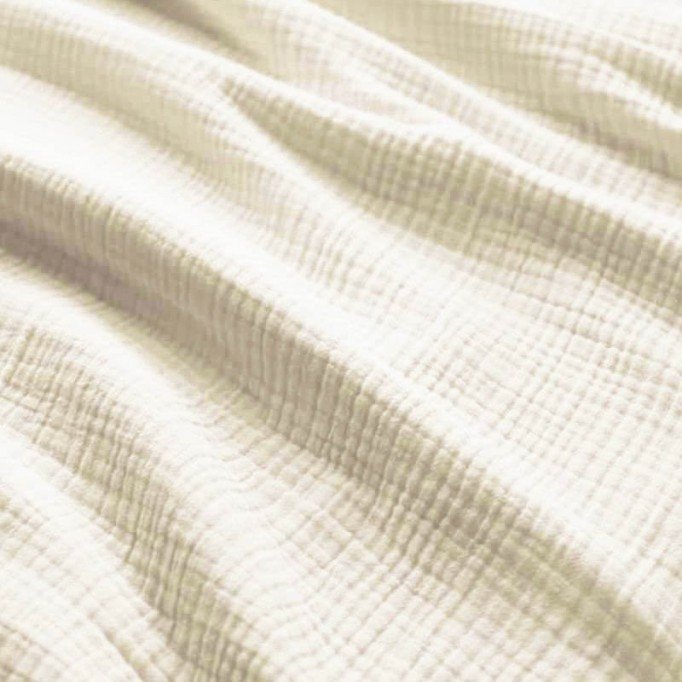 Heavy (Triple Layer) Cotton Gauze Fabric Natural - (Deco Fabrics)