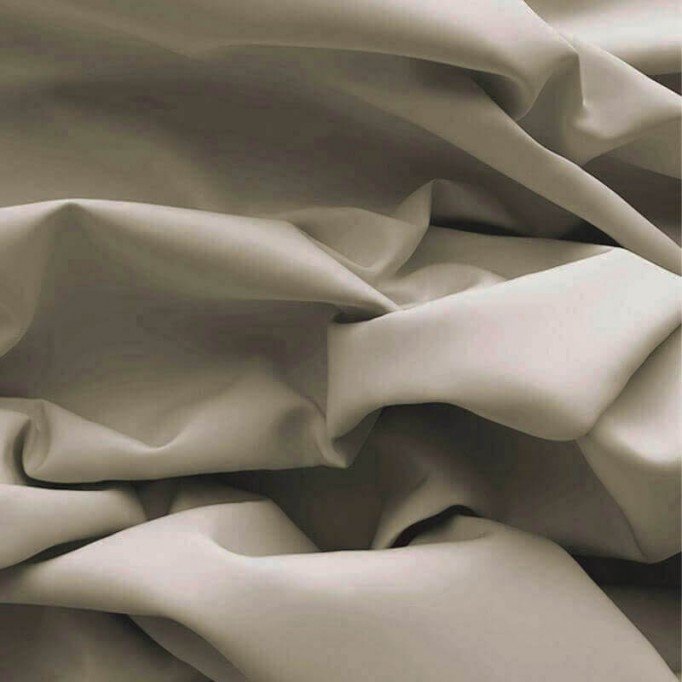 Poplin Cotton Fabric Dark Beige  - (Poplin Cotton Fabric)