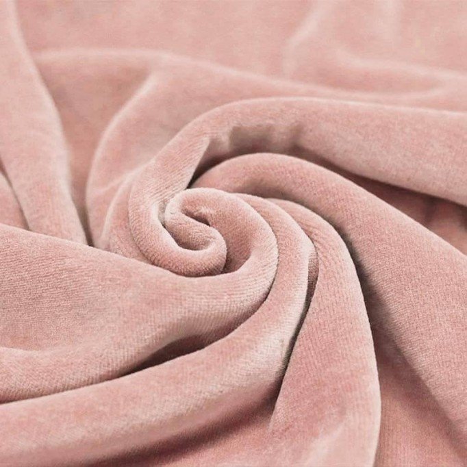 Nicky Velour Fabric Nude Pink - (Nicky Velour Fabric)