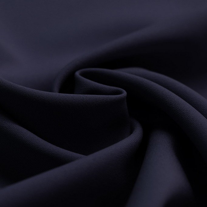 Burlington Fabric Navy Tkanina Stretch Panama 