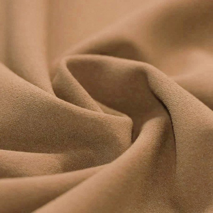 Scuba Crepe Jersey Fabric Camel - (Jersey Fabrics)