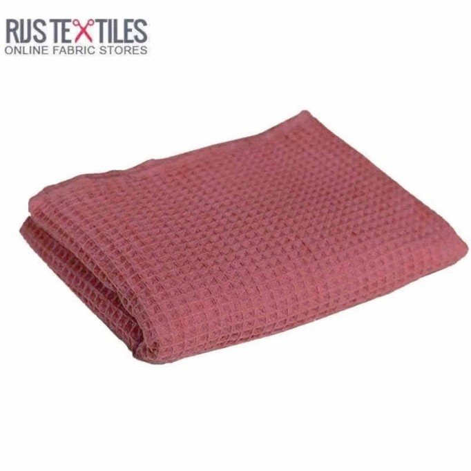 Waffle Pique Fabric Raspberry  - (Waffle Pique Fabrics)