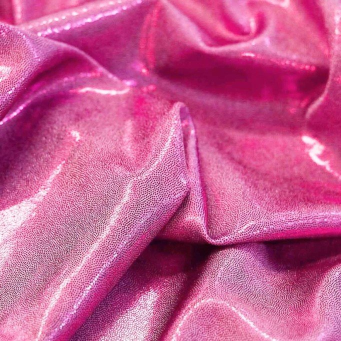 Hologram Lycra Stof Mystic Pink - (Hologram Stof)