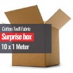 Bomuld Twill Stof Som Metervare Surprise Box 10 x 1 Meter - (Bomuld Twill Stof)