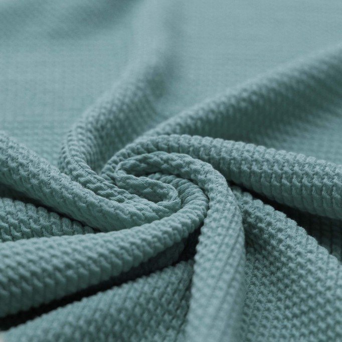 Mini Cable Jersey Fabric Old Green - (Jersey Fabrics)