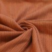 Pointelle Cotton Jersey Fabric (Stripes) Cognac - (Jersey Fabrics)