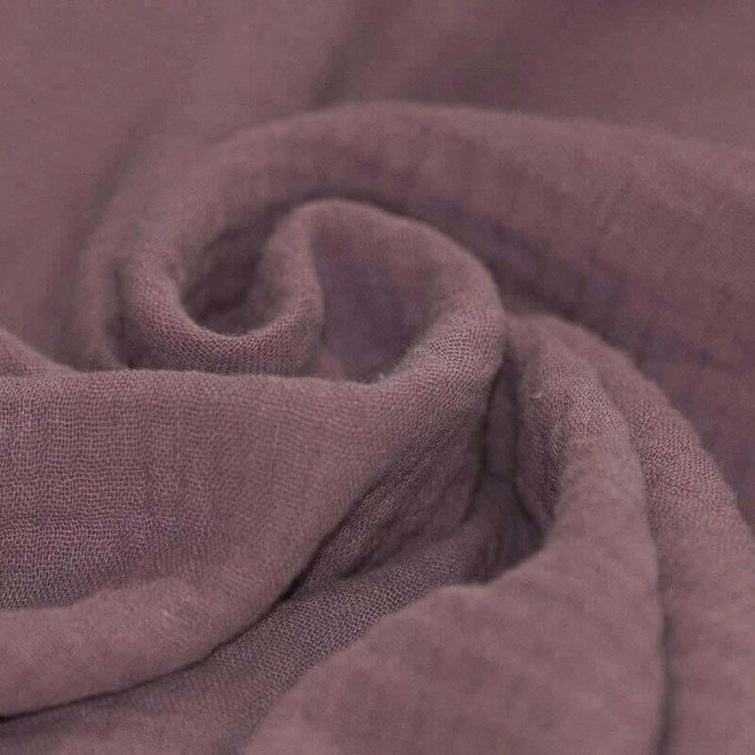 Double Gauze Fabric Old Mauve - (Double Gauze Fabric)