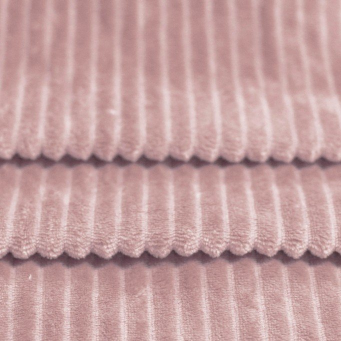 Minky Striber Fleece Nude Pink - (Minky Dotted Fleece)