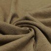 Waffle Knit Jersey Fabric Chocolate Melange - (Jersey Fabrics)