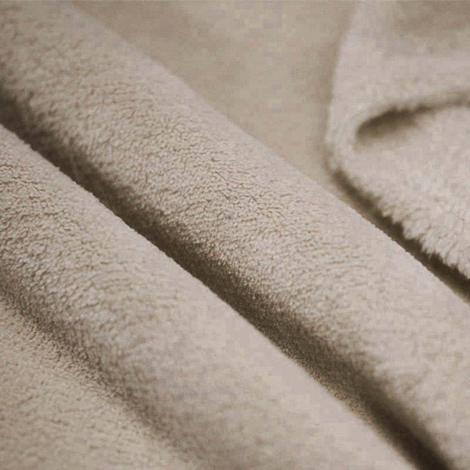 Coral Fleece Dark Beige - (Fleece Fabrics)