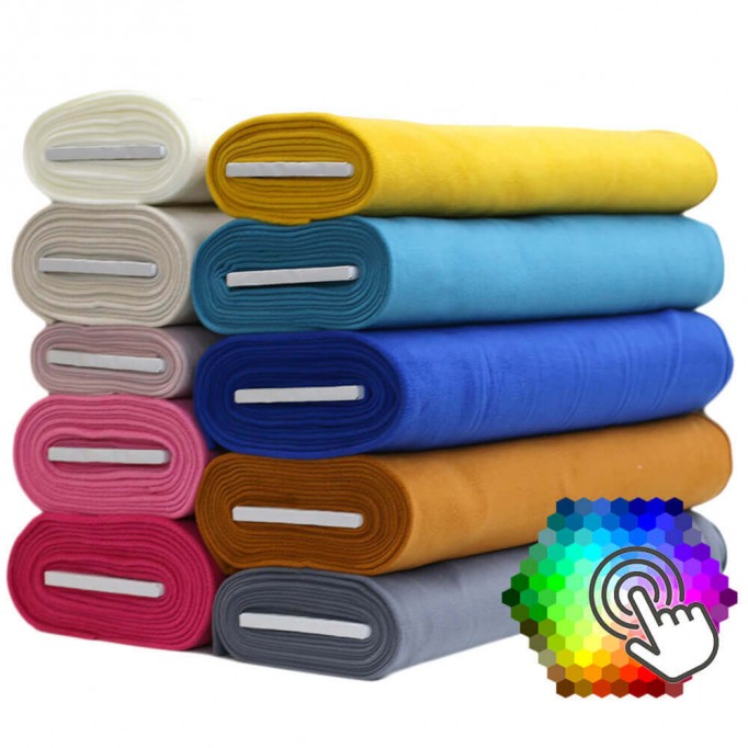 Fleece Fabric 10 Colors 6 Meters Package Tkaninowy Outlet