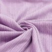 Pointelle Cotton Jersey Fabric (Stripes) Pastel Lilac - (Jersey Fabrics)