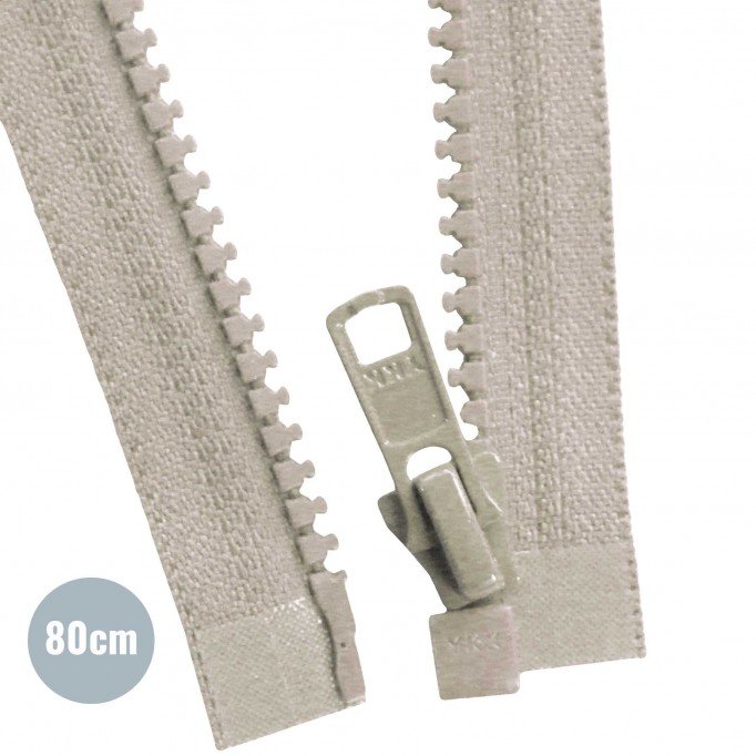 VISLON Divisible Zipper YKK Beige 80CM - (Zippers YKK)