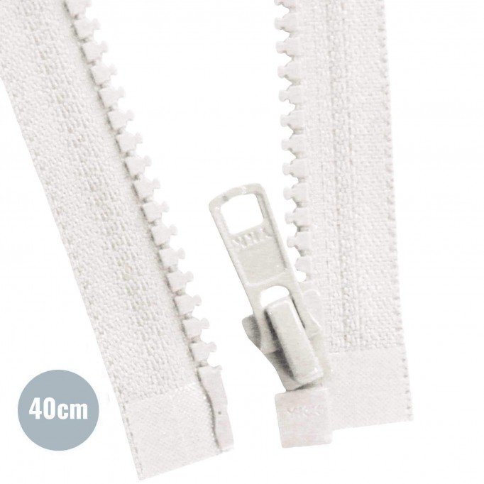 VISLON Divisible Zipper YKK Ecru 40CM - (Zippers YKK)