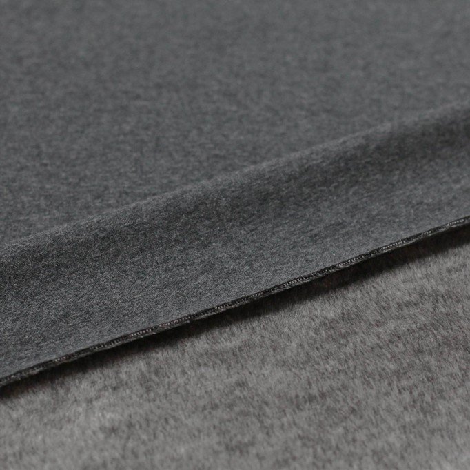 Tissu Sweatshirt Polaire Gris Foncé Mêlée - (Tissus Sweatshirt Polaire)