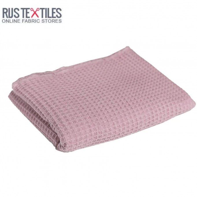 Waffle Pique Fabric Old Pink - (Waffle Pique Fabrics)