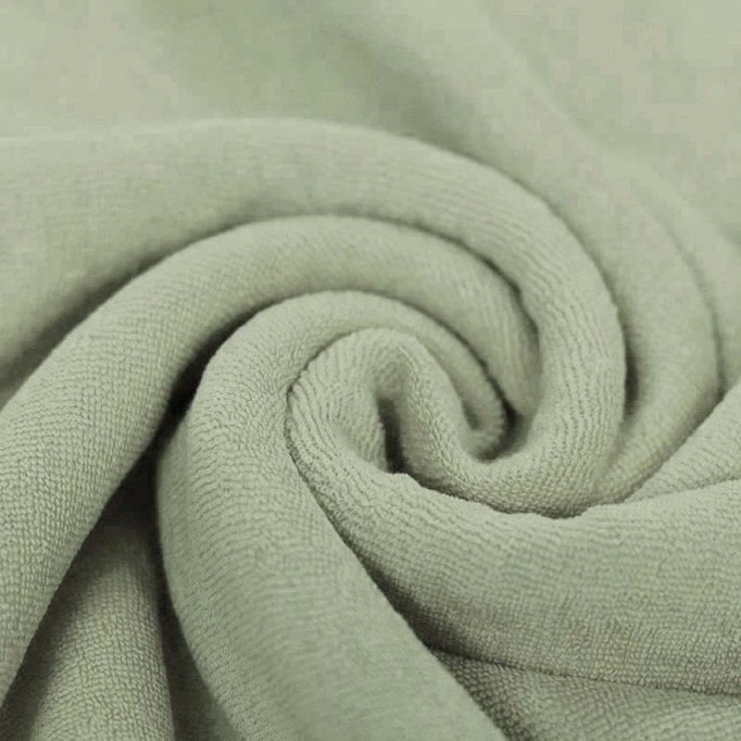 Stretch Toweling Fabric Dusty Green - (Stretch Toweling Fabric)