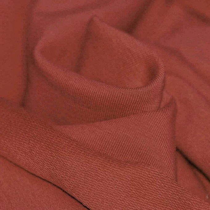 French Terry Fabric Rust - (Sweat Fabric)