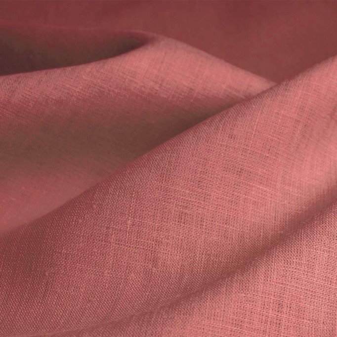 Linen Fabric Clay Pink - (Linen Fabric Washed)