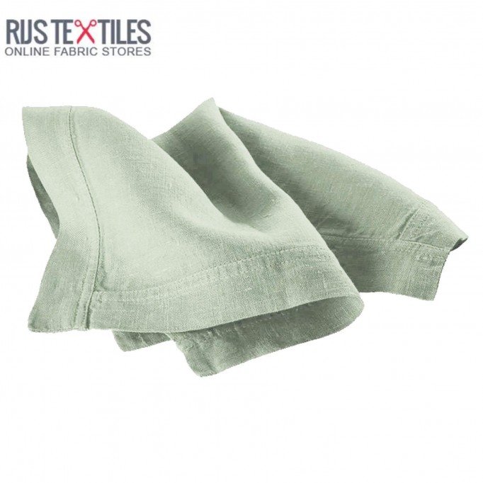 Linen Fabric Dusty Green - (Linen Fabric Washed)