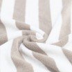 Tissu Éponge Rayures 4CM x 4CM Beige Ecru - (Tissu Éponge )