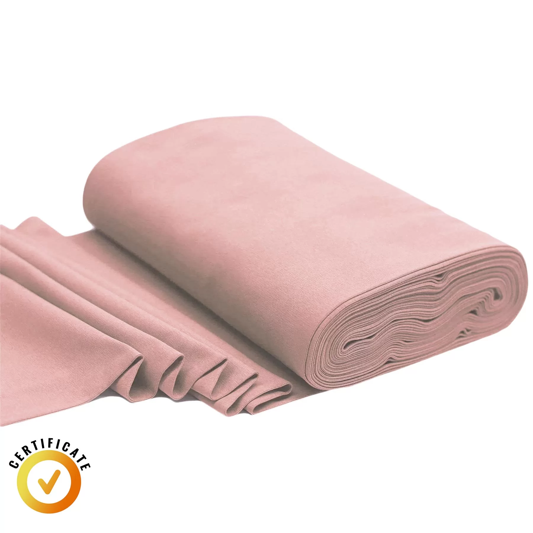 Tissu Bord C Te Bio Nude Rose Au M Tre Pas Cher