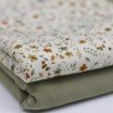 Bomuldjersey Digital Print - Blomster Collage Beige - (Bomuldjersey Digitaltryk)