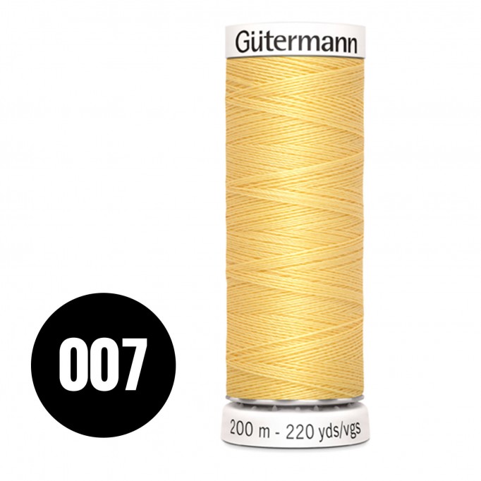 Gütermann 007 Soft Yellow 200M (043) - (Sewing Threads)