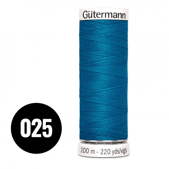 Gütermann 025 Aqua Petrol 200M (043) - (Sewing Threads)