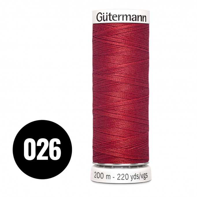 Gütermann 026 Rusty Red 200M (043) - (Sewing Threads)