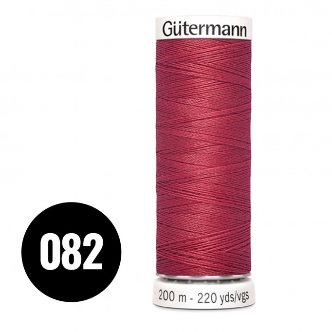 Gütermann 082 Warm Red Salmon 200M (043) - (Sewing Threads)