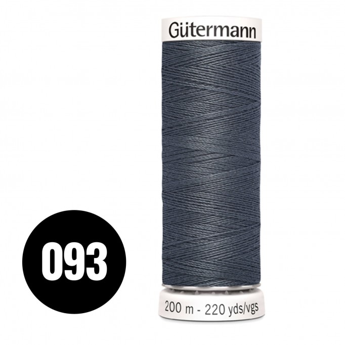 Gütermann 093 Dark Grey 200M (043) - (Sewing Threads)