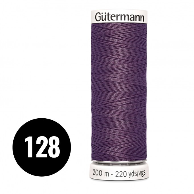 Gütermann 128 Light Eggplant 200M (043) - (Sewing Threads)