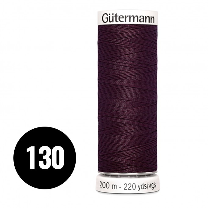 Gütermann 130 Wine Bordeaux 200M (043) - (Sewing Threads)