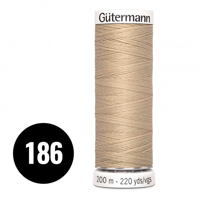 Gütermann 186 Beige 200M (043) - (Sewing Threads)