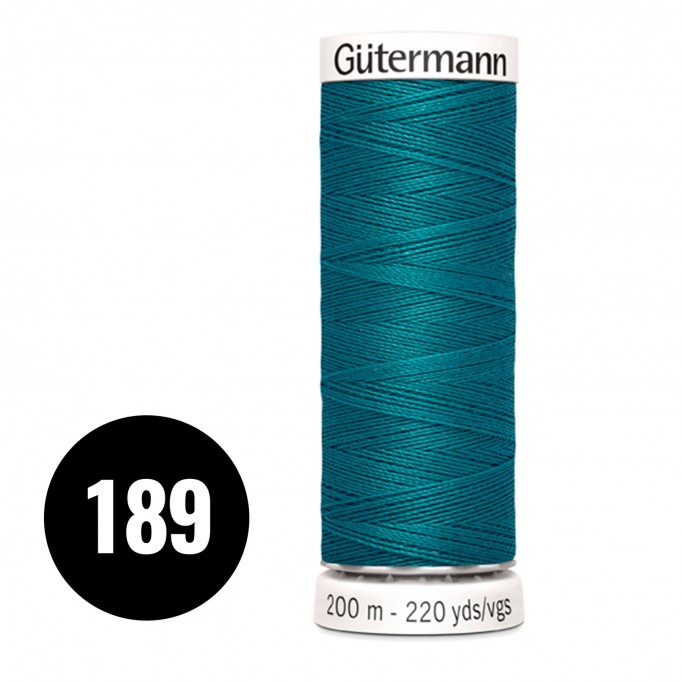 Gütermann 189 Petrol Green 200M (043) - (Sewing Threads)