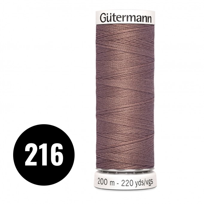 Gütermann 216 Light Brown 200M (043) - (Sewing Threads)