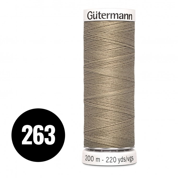 Gütermann 263 Dark Beige 200M (043) - (Sewing Threads)