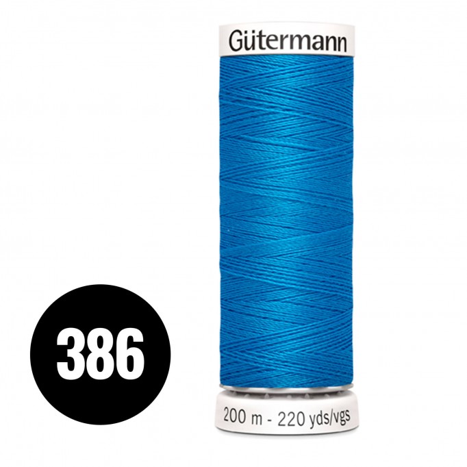 Gütermann 386 Aqua Blue 200M (043) - (Sewing Threads)