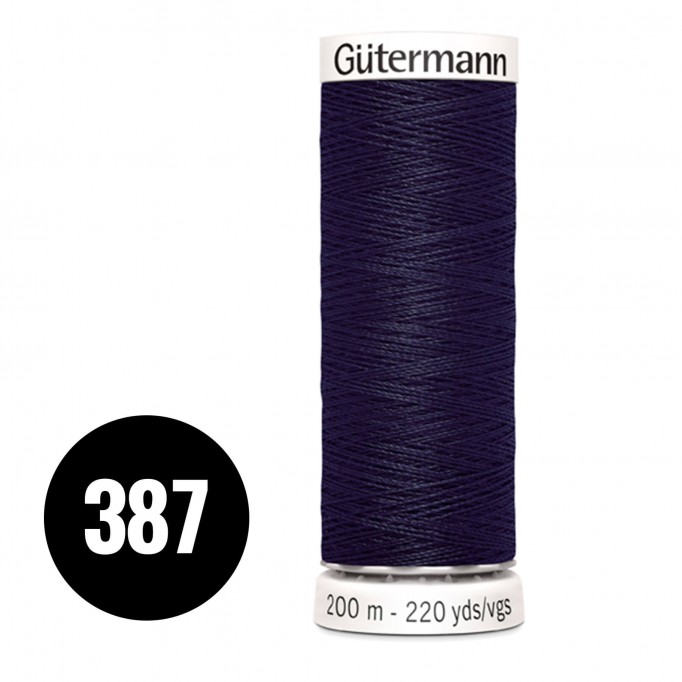 Gütermann 387 Navy Black 200M (043) - (Sewing Threads)